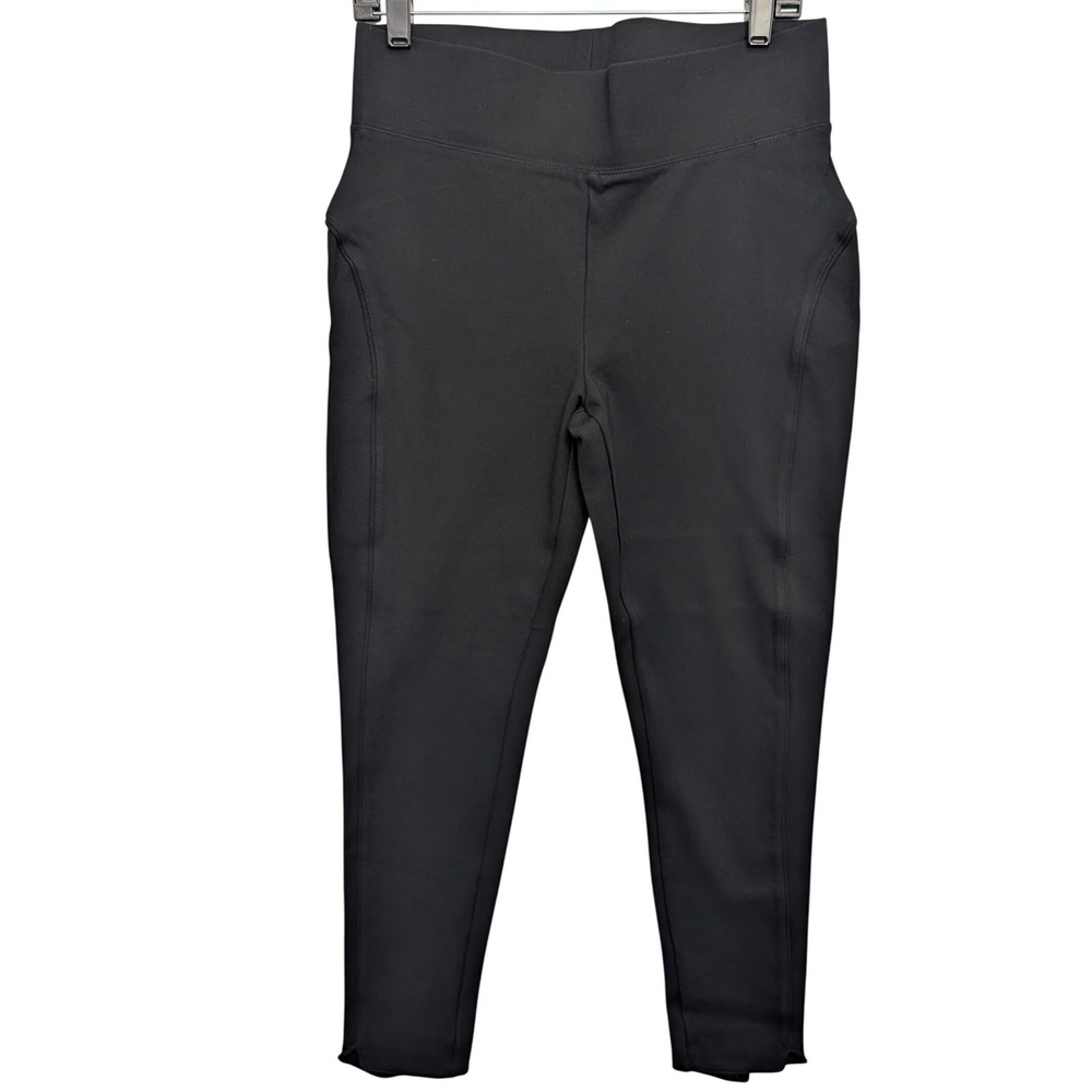 Seven7 Pull On Leggings Women Large Black High Rise Stretch Ponte RN109890